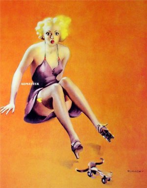 Gil Elvgren Pin-up Girl Print 10X12 Hot Rollar Skater