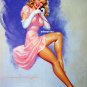 Sexy Hot Pinup Girl Poster Earl MacPherson Mounted 9X12