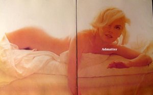 RARE! Marilyn Monroe 2-Sided 20X12 Pinup Poster Nude!