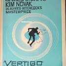 1958 Vertigo Poster Ad Hitchcock Saul Bass MEGA RARE BL