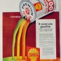 1950'S NEAR MINT Shell Oil Ad X-100 3 Motor Oils in 1