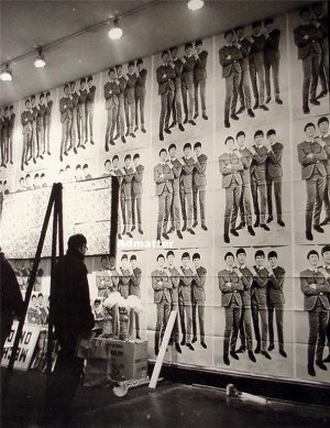 Old Beatles Poster  Awesome Pic of  Wall of Posters