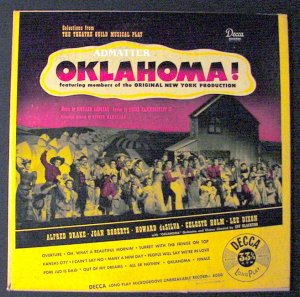 1949 Oklahoma Original Cast LP 1st Press Decca DL 8000