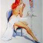 Sexy Hot Red Head Pin-up Girl Print  Ernest Chiriaka