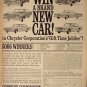 1961 Chrysler New Car contest Ad