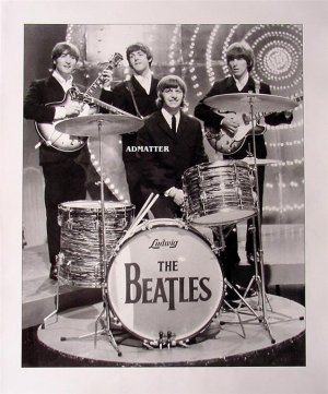 Vintage Beatles 2-Sided 12X14 Pin-up Poster Awesome!