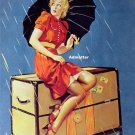 Gil Elvgren Pin-up Girl 10X12 1942 Disturbing Elements!