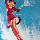 Gil Elvgren Pin-up Girl 10X12 1942 Caught in the Draft!