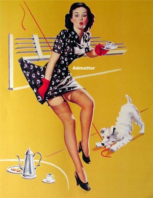 Gil Elvgren Pin-up Girl 10X12  Lady in Distress