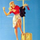 Gil Elvgren Pin-up Girl 10X12  HOT 1942 Hitchhicker!