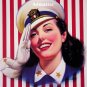 Patriotic Pin-up Girl Sexy Navy Sailor Wittrup Art