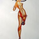 HUGE 2-Sided Pin-up Girl Poster George Petty/Medcalf