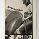 Vintage Topless Pin-up Girl Poster Print Wet T-Shirt
