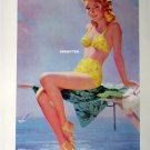 Vintage 2-Sided Pin-up  girl print Sexy Babes!