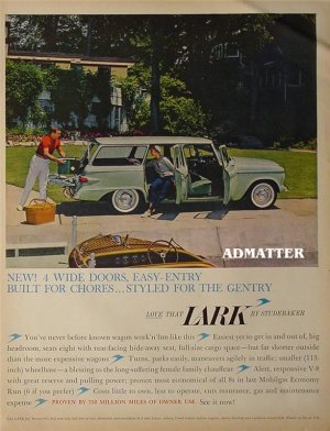 1959 Studebaker Car Ad 1960 Lark Advertisement