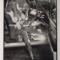Old 2-sided Pin-up girl print Sexy Topless Nude Babes
