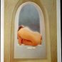 Old 2-sided Pin-up girl print Sexy Topless Nude Babes