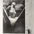 Old 2-sided pinup girl print Sexy Topless Calendar Babe