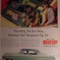 Rare 1954 Mercury Car Ad presenting 1st Transparent Top