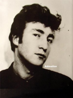 Vint. 2-Sided Beatles Poster John Lennon Paul McCartney