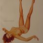 Vargas Topless Red Head Pin-up Girl 11X18 Centerfold