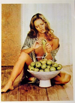 Vintage Sexy Pin-up poster print Topless Hot Apples!