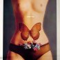 Vintage Pin-up Girl poster Butterfly print Hot Topless!