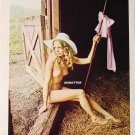 Vintage Nude pinup poster print Topless Farm girl naked