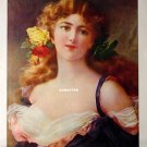 Vintage pin-up girl print Beautiful Sexy Woman