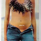 Vintage pinup girl print Fish Necklace Topless Fishing!