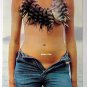 Vintage pinup girl print Fish Necklace Topless Fishing!