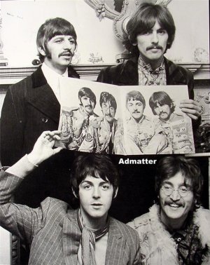Old Beatles 11X14 Pin-up Poster Sgt. Pepper Pic