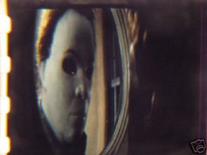 Michael Myers Halloween Film Transparency Glass Mount
