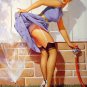 Pinup Girl 2 Sided poster Elvgren Ekman Insanely Sexy!