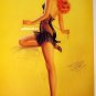 Sexy Pin-up Girl Poster Billy DeVorss 9X12 Smoking Hot!