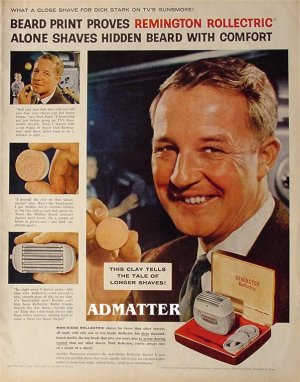 1958 Remington Shaver Ad starring Dick Stark Gunsmoke