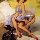 Sexy Pin-up girl print  Art by Gil Elvgren Hot Legs!