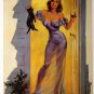 Mounted Pin-up Girl Joyce Ballantyne Print Pussy Cat!