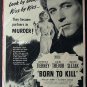 47 Born to Kill Movie Ad Claire Trevor Lawrence Tierney