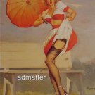 Fire hot pin-up girl print Gil Elvgren Art OH MY!!