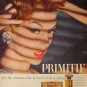 1957 Max Factor Primitif Perfume Ad Sexy Red Head Model