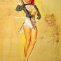 Huge Mounted 9X12 Freeman Elliot Pin-up Girl Poster HOT