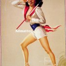 Patriotic Pin-up Girl Rolf Armstrong incredible print!