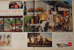 Huge 1959 Coca-Cola Ad great vintage Coke advertisment