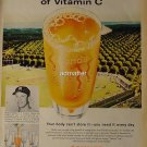 1959 Yankees Mickey Mantle Powerhouse Orange Juice Ad