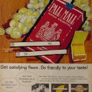 1959 Pall Mall cigarette Ad American Tobacco Company