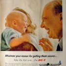 1958 Douglas DC-7 Jet Airplane Vintage Plane DC 7 Ad!