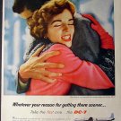 1958 Douglas DC-7 Jet Airplane Vintage Plane DC 7 Ad