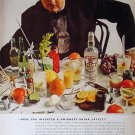 1958 Smirnoff Vodka Ad Starring Actor Walter Slezak