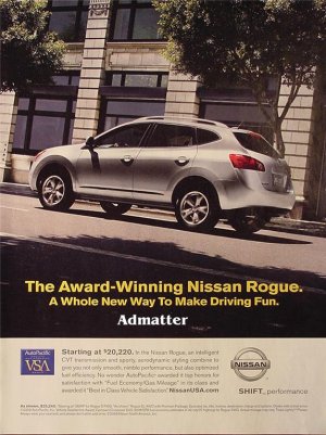 2008 Nissan Rogue Award Winning Car Ad